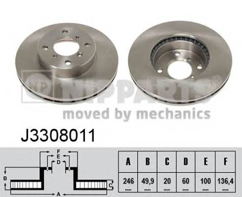 NIPPARTS J3308011 купити в Україні за вигідними цінами від компанії ULC