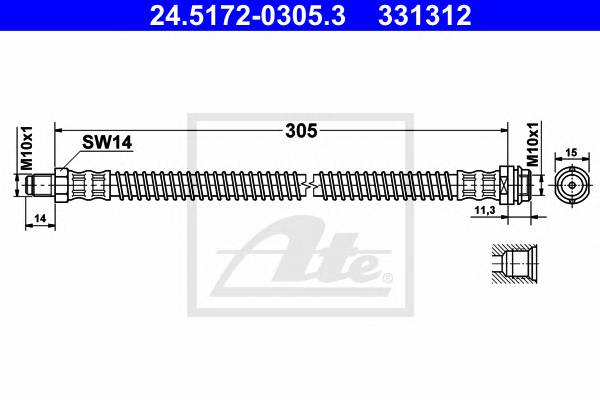 ATE 24.5172-0305.3 купити в Україні за вигідними цінами від компанії ULC