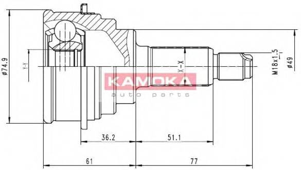 KAMOKA 6836 купити в Україні за вигідними цінами від компанії ULC