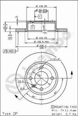 BREMBO 08.7237.10 купить в Украине по выгодным ценам от компании ULC