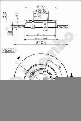 BREMBO 08.9148.11 купити в Україні за вигідними цінами від компанії ULC