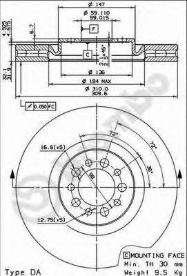 BREMBO 09768021 купити в Україні за вигідними цінами від компанії ULC