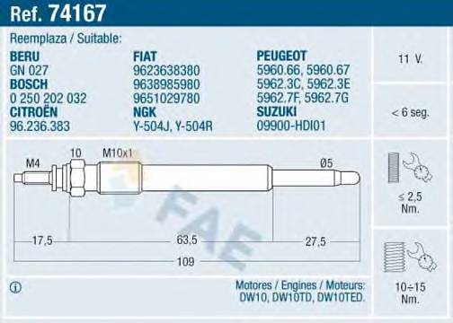 FAE 74167 купити в Україні за вигідними цінами від компанії ULC