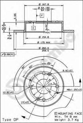 BREMBO 08.5803.21 купить в Украине по выгодным ценам от компании ULC