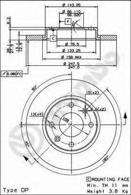 BREMBO 08.7351.14 купити в Україні за вигідними цінами від компанії ULC