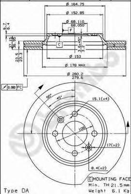 BREMBO 09.5035.10 купити в Україні за вигідними цінами від компанії ULC