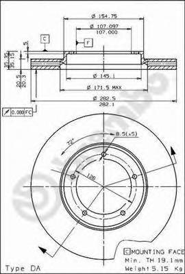 BREMBO 09.5782.10 купить в Украине по выгодным ценам от компании ULC