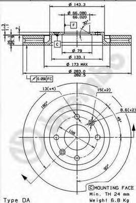 BREMBO 09.8760.10 купить в Украине по выгодным ценам от компании ULC