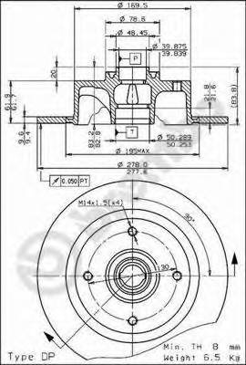 BREMBO 08.2691.10 купить в Украине по выгодным ценам от компании ULC