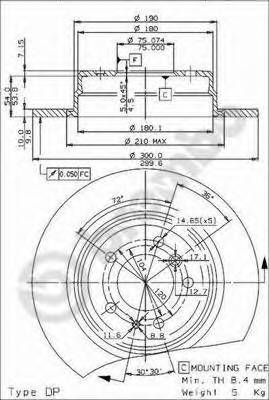 BREMBO 08.5174.34 купити в Україні за вигідними цінами від компанії ULC