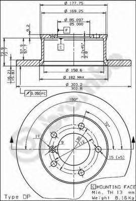 BREMBO 08.5444.10 купити в Україні за вигідними цінами від компанії ULC