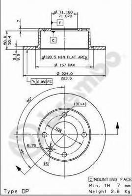 BREMBO 08.5729.14 купити в Україні за вигідними цінами від компанії ULC