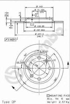 BREMBO 08.9602.10 купити в Україні за вигідними цінами від компанії ULC