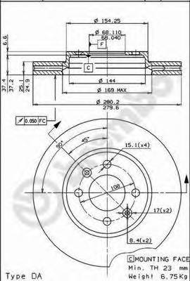 BREMBO 09.5221.10 купити в Україні за вигідними цінами від компанії ULC