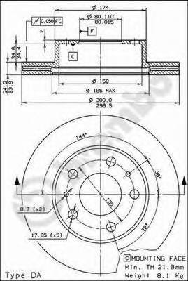 BREMBO 09.5906.14 купити в Україні за вигідними цінами від компанії ULC