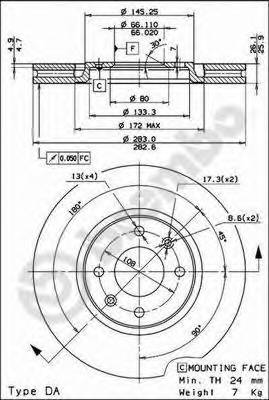 BREMBO 09.6925.14 купити в Україні за вигідними цінами від компанії ULC