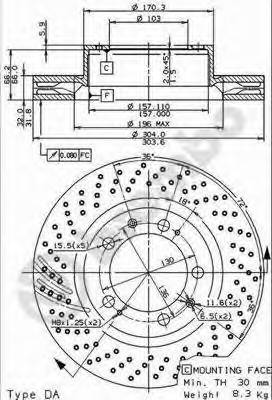 BREMBO 09.8420.11 купить в Украине по выгодным ценам от компании ULC