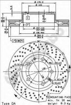 BREMBO 09.8421.11 купить в Украине по выгодным ценам от компании ULC