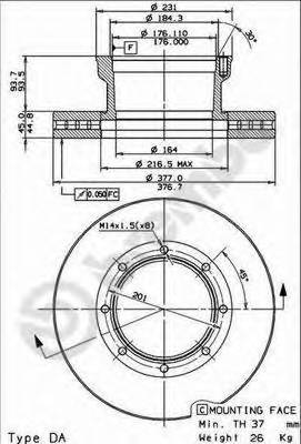 BREMBO 09.8925.10 купити в Україні за вигідними цінами від компанії ULC