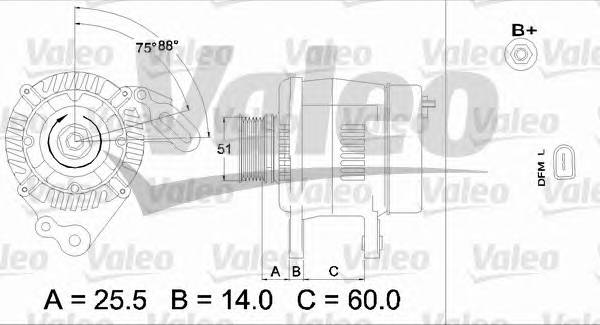 VALEO 437403 купити в Україні за вигідними цінами від компанії ULC