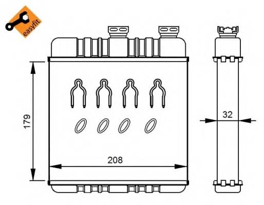 NRF 54279 купити в Україні за вигідними цінами від компанії ULC