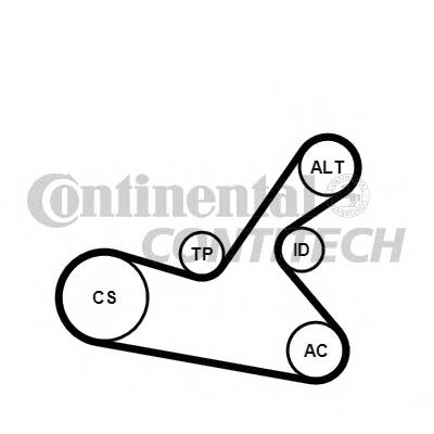 CONTITECH 6PK1125K1 купить в Украине по выгодным ценам от компании ULC