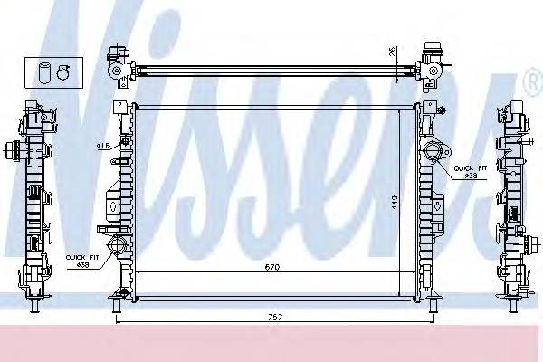 NISSENS 65615A купить в Украине по выгодным ценам от компании ULC