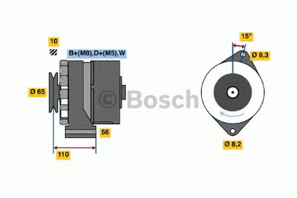 BOSCH 0 986 036 510 купити в Україні за вигідними цінами від компанії ULC