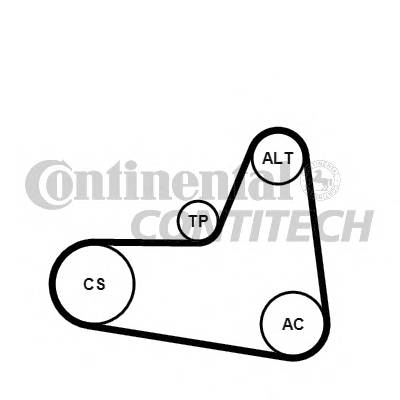 CONTITECH 6PK1045K2 купить в Украине по выгодным ценам от компании ULC