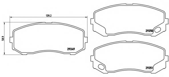 BREMBO P 54 043 купити в Україні за вигідними цінами від компанії ULC