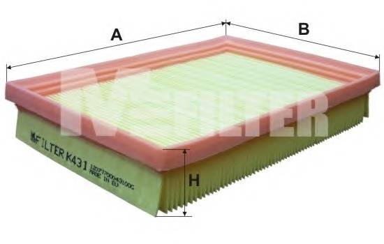 MFILTER K431 купити в Україні за вигідними цінами від компанії ULC