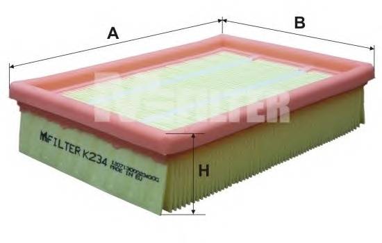 MFILTER K234 купити в Україні за вигідними цінами від компанії ULC