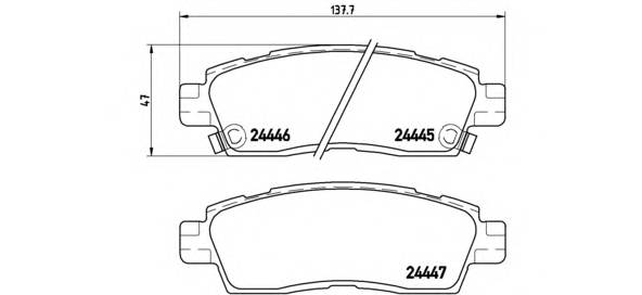 BREMBO P 10 010 купити в Україні за вигідними цінами від компанії ULC