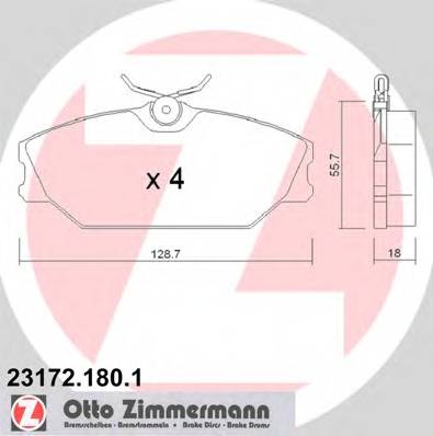 ZIMMERMANN 23172.180.1 купити в Україні за вигідними цінами від компанії ULC