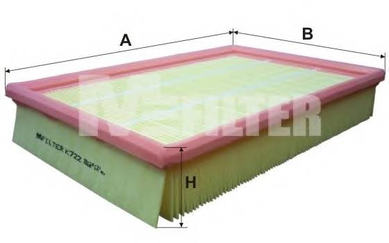 MFILTER K722 купити в Україні за вигідними цінами від компанії ULC