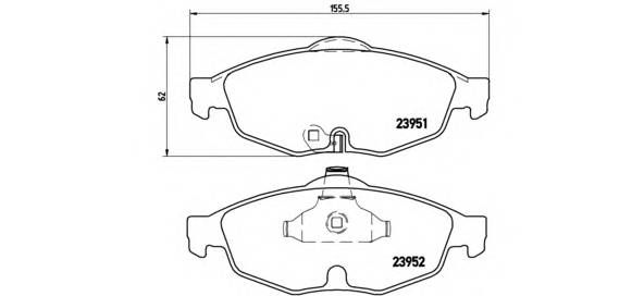 BREMBO P 11 016 купити в Україні за вигідними цінами від компанії ULC