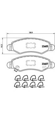 BREMBO P 79 015 купити в Україні за вигідними цінами від компанії ULC