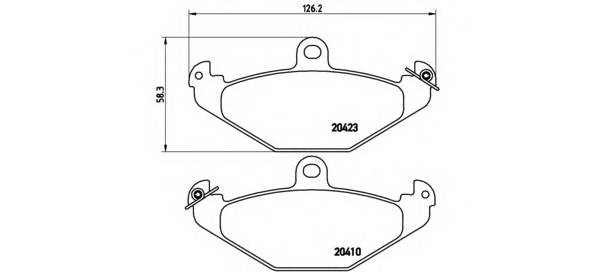 BREMBO P 59 026 купити в Україні за вигідними цінами від компанії ULC