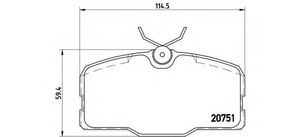 BREMBO P 50 006 купити в Україні за вигідними цінами від компанії ULC