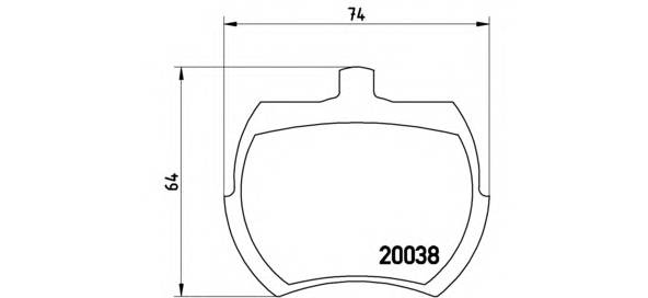 BREMBO P 52 002 купити в Україні за вигідними цінами від компанії ULC