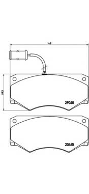 BREMBO P A6 005 купити в Україні за вигідними цінами від компанії ULC