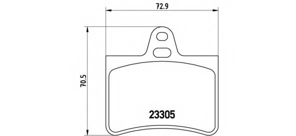 BREMBO P 61 073 купити в Україні за вигідними цінами від компанії ULC