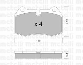 METELLI 22-0645-0 купити в Україні за вигідними цінами від компанії ULC