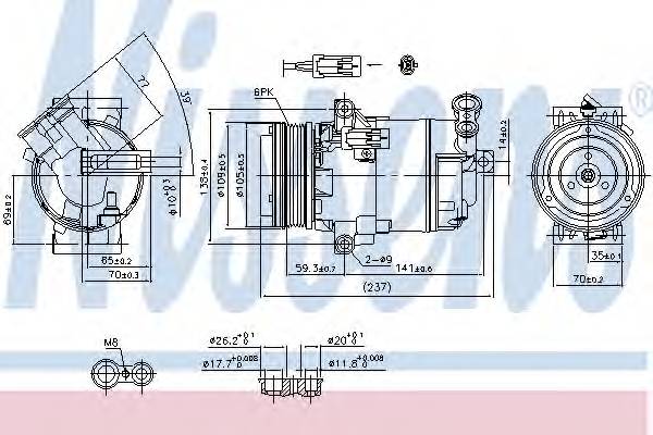 NISSENS 890006 купить в Украине по выгодным ценам от компании ULC